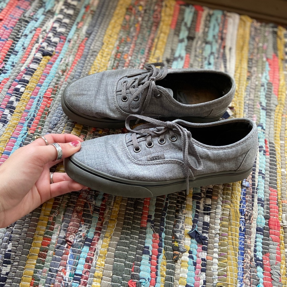Grey Canvas Vans